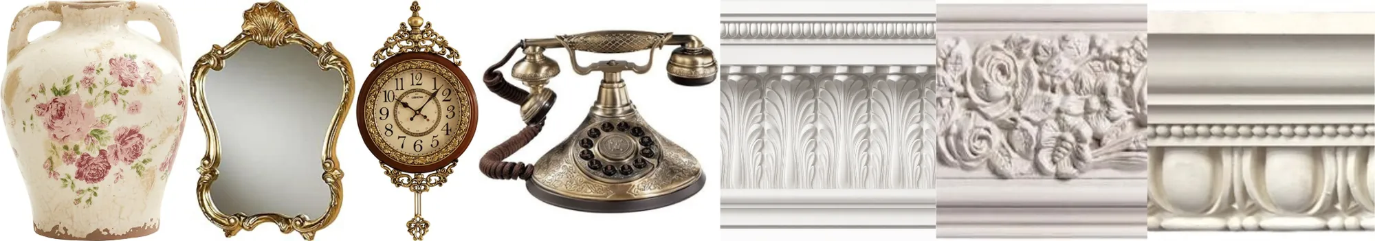 Reference board for decorative objects and beam ornament