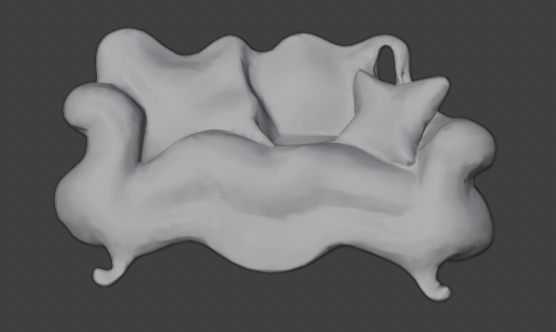 Distorted sofa model