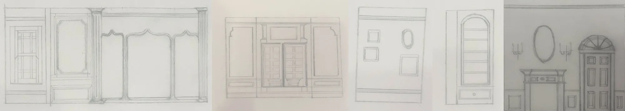 Early scenic elevation drawing