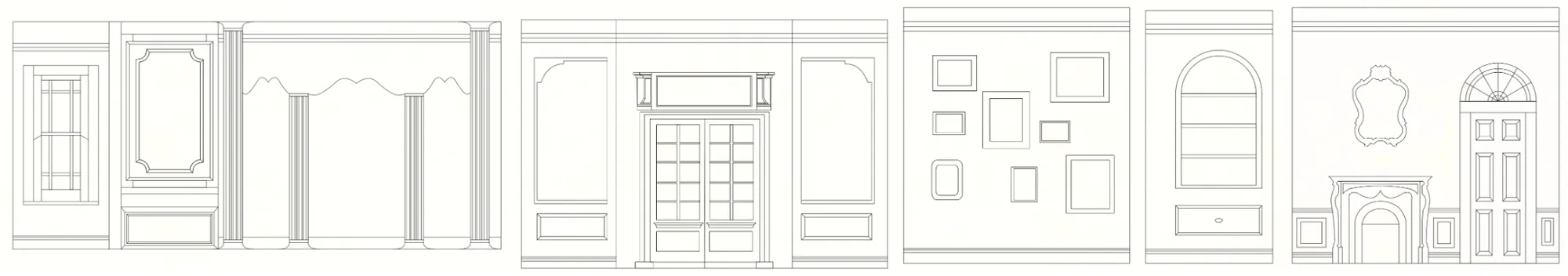 Revised scenic elevation drawing