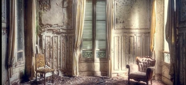 Weathered interior and light reference