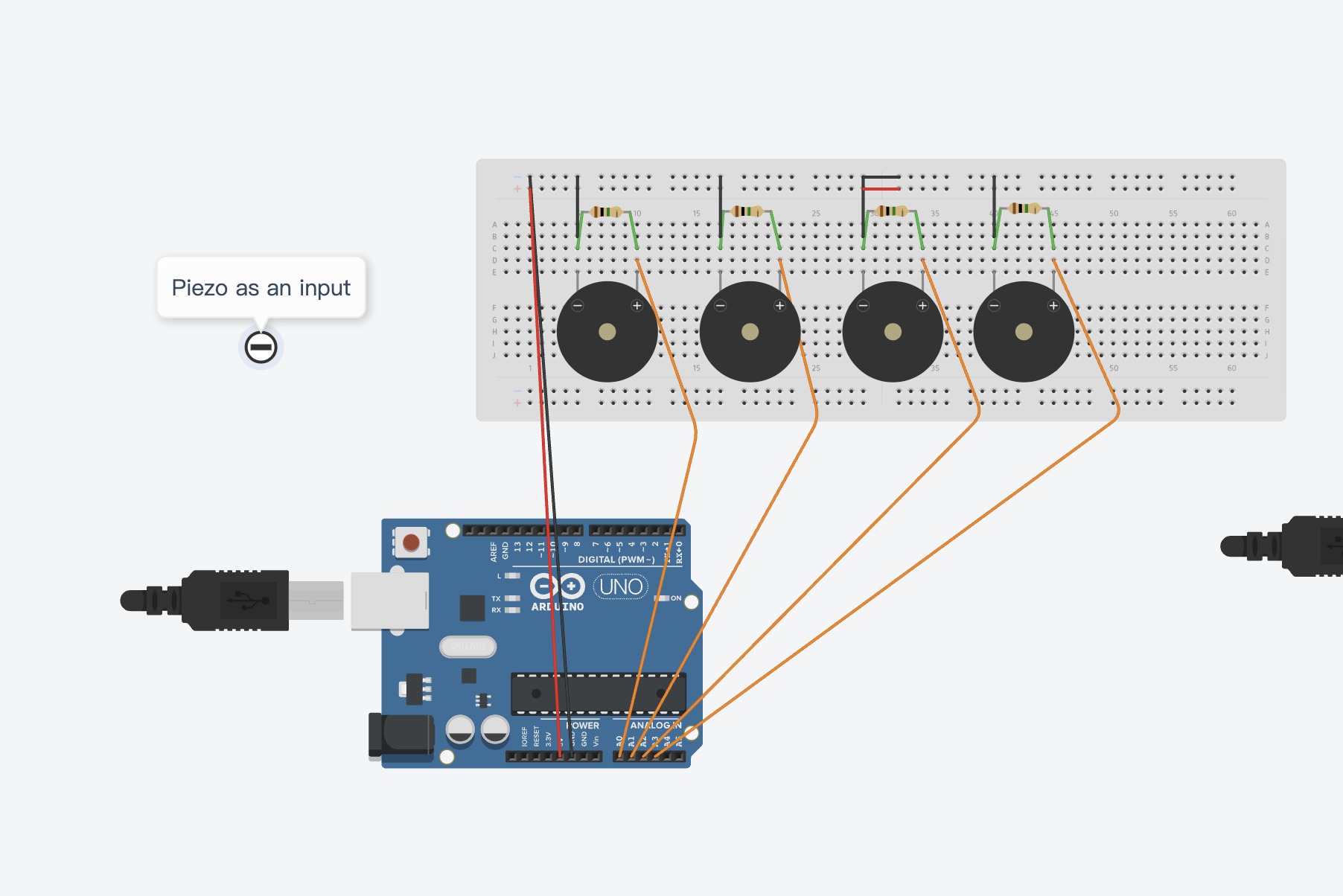 Circuit diagram — simulation uses substitute components