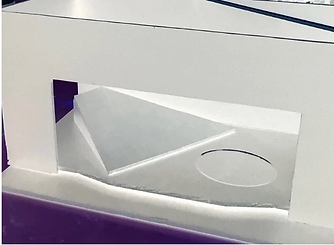 Preliminary white scenic model