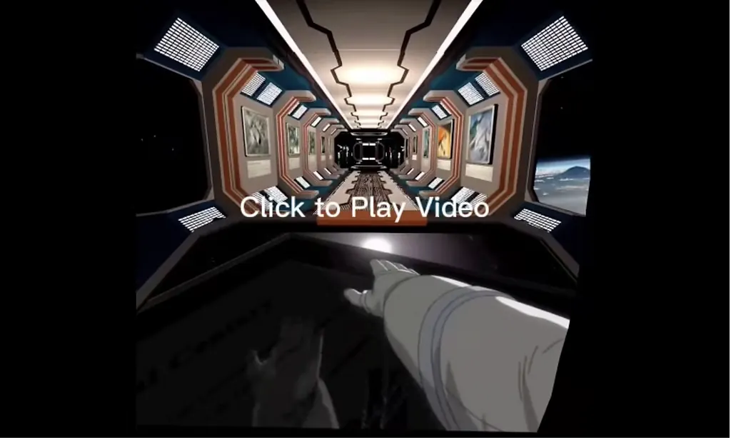 Video playback interaction inside the VR museum